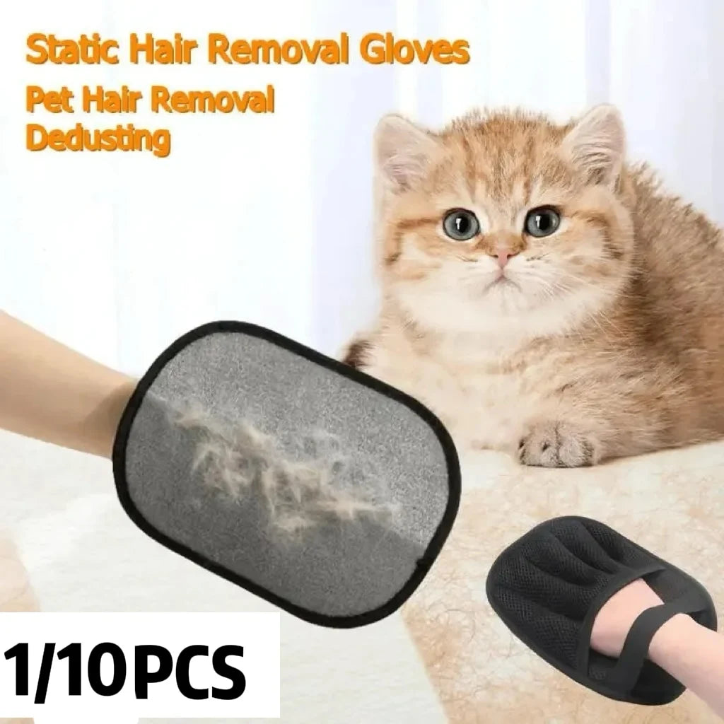 2025Pet Grooming Glove Double Sided Hair Removal Glove for Cats Dogs Bathing Cleaning Carpet Sofa Portable Washable PetAccessory