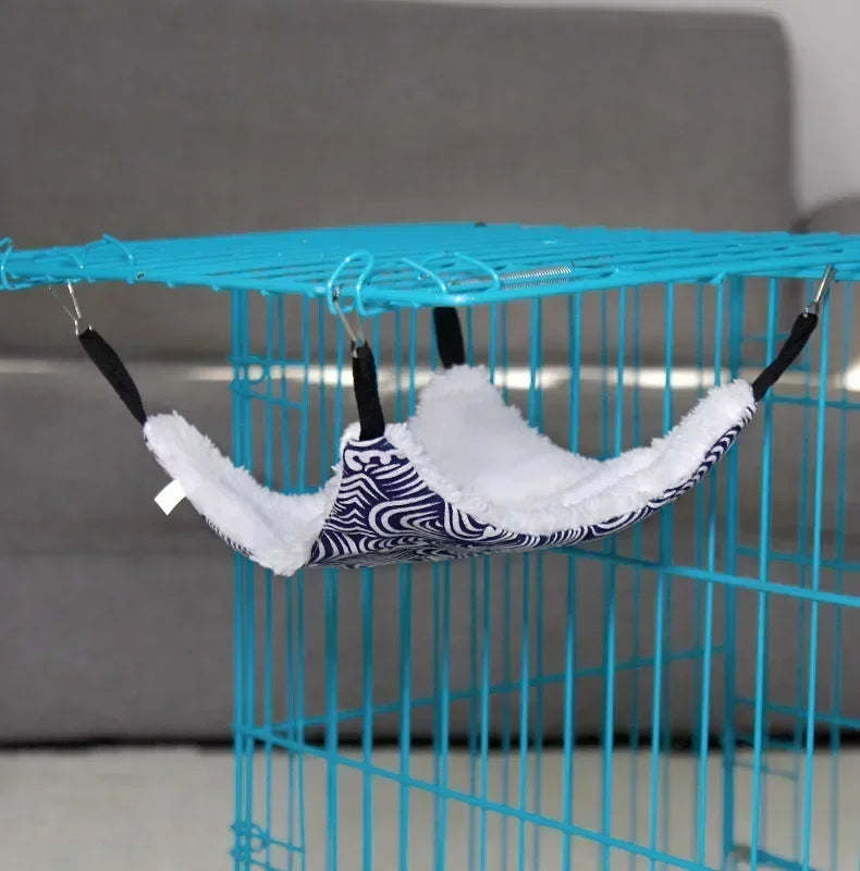 Cat Window Hammocks for Indoor Cats,Soft Plush Pet Bed,Suitable for Ferret Cotton Hammock,Guinea Pig,Hamster,Kittens Bed