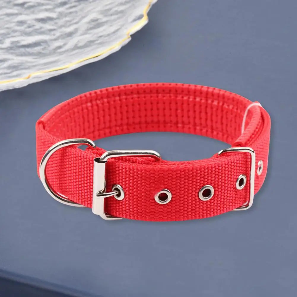 Dog Collars，Nylon，Adjustable Dog Neck Circle，Long-lasting Pet Neck Strap，with Traction Ring，Teddy Keji Pitbull，Pet Supplies