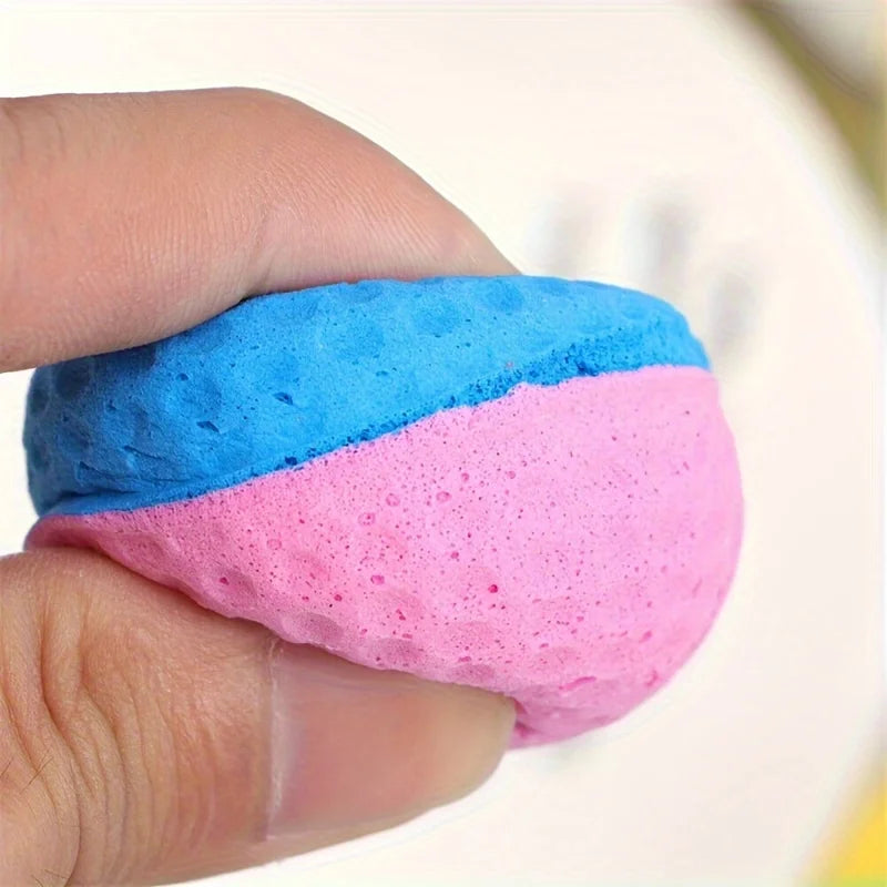 Cat Foam Ball Toys Pet Interactive Chase Sponge Balls for Pets Soft Bouncy Quiet Durable Bite Resistant Easy Clean Rubber Balls