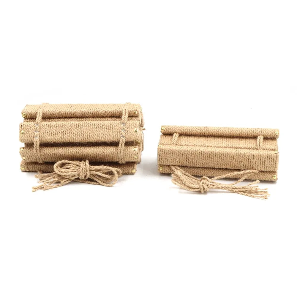 Cat Climbing Ladder Bridge for Cats Cage Sisal Wooden Rope Ladder Pet Furniture Kitten Climber Scratching Post Kitten Toys Tree