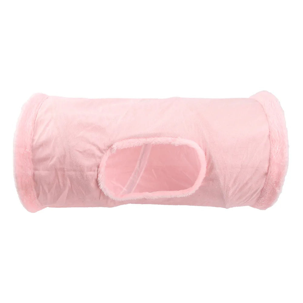 PARKER Collapsible Cat Tunnel Suede Fabric Game Chase Hidden Tunnel Tube Indoor Game Hide Training Pet Toys Dogs Cats Rabbits