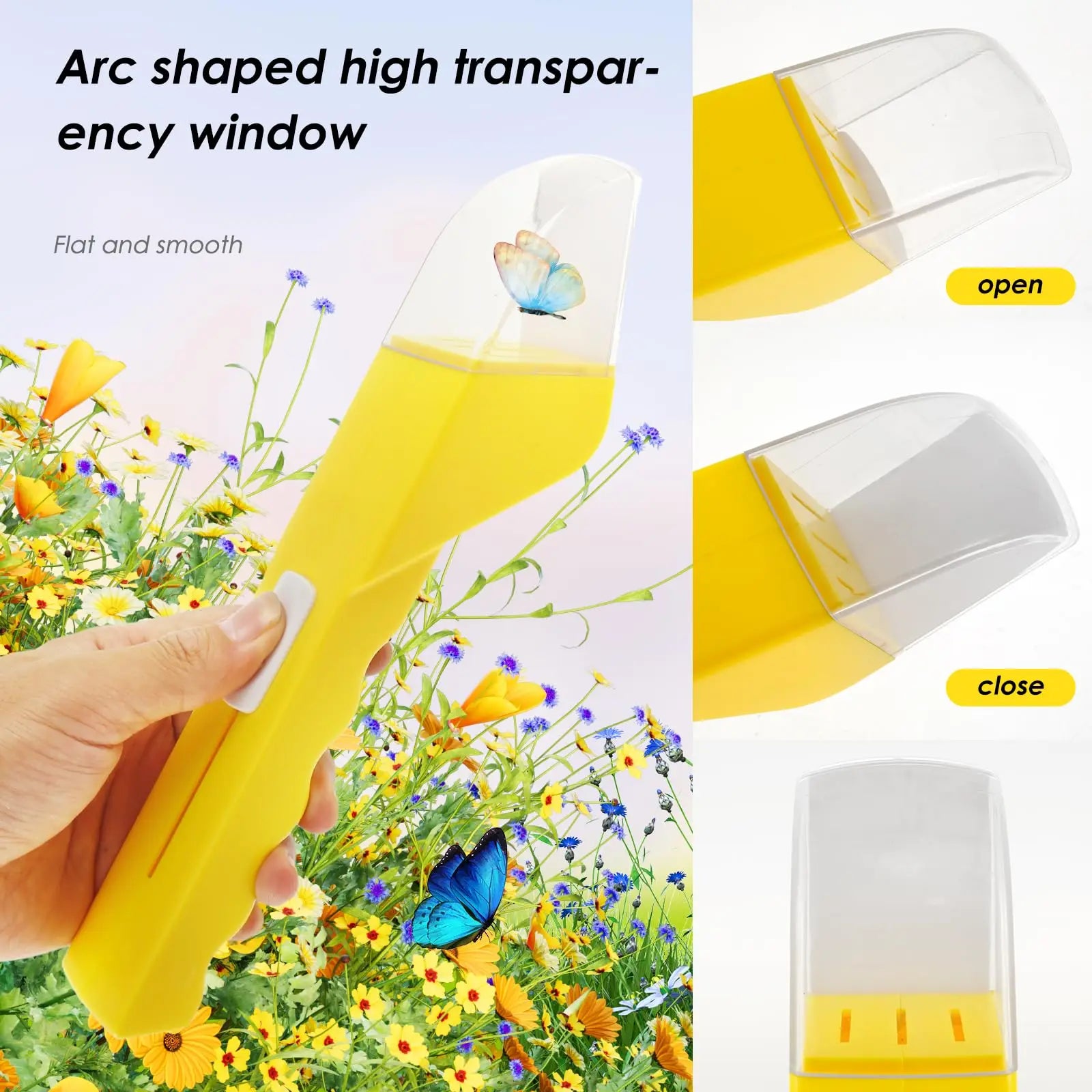Bug Catcher for Kid Quick Release Insect Catching Tool Humane Insect Observer with Clear Window Nature Exploration Stem Bug Trap