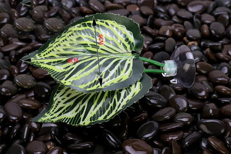 1pcs Fish Tank Artificial Leaf Fish Rest Bed Decor Aquarium Decoration Floating Bed Leaf Hammock FightingPerch Betta Spawning