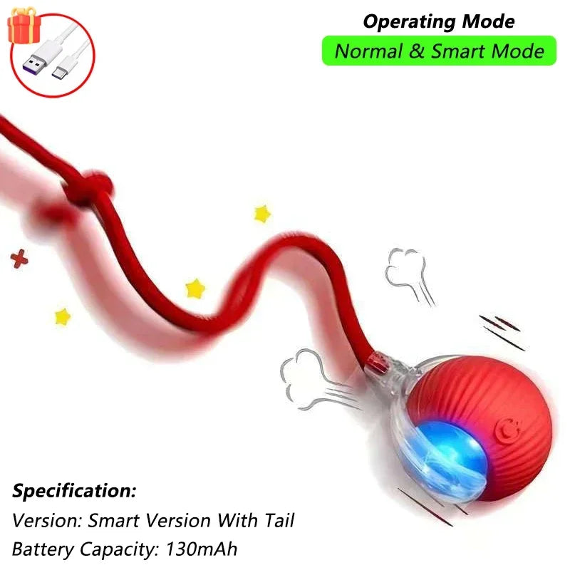 Cat Toys for Kitten Cats Ball Toys Pet Product Cat's Accessories for Home Automatic Electronic Indoor Interactive Cat Pet Toy