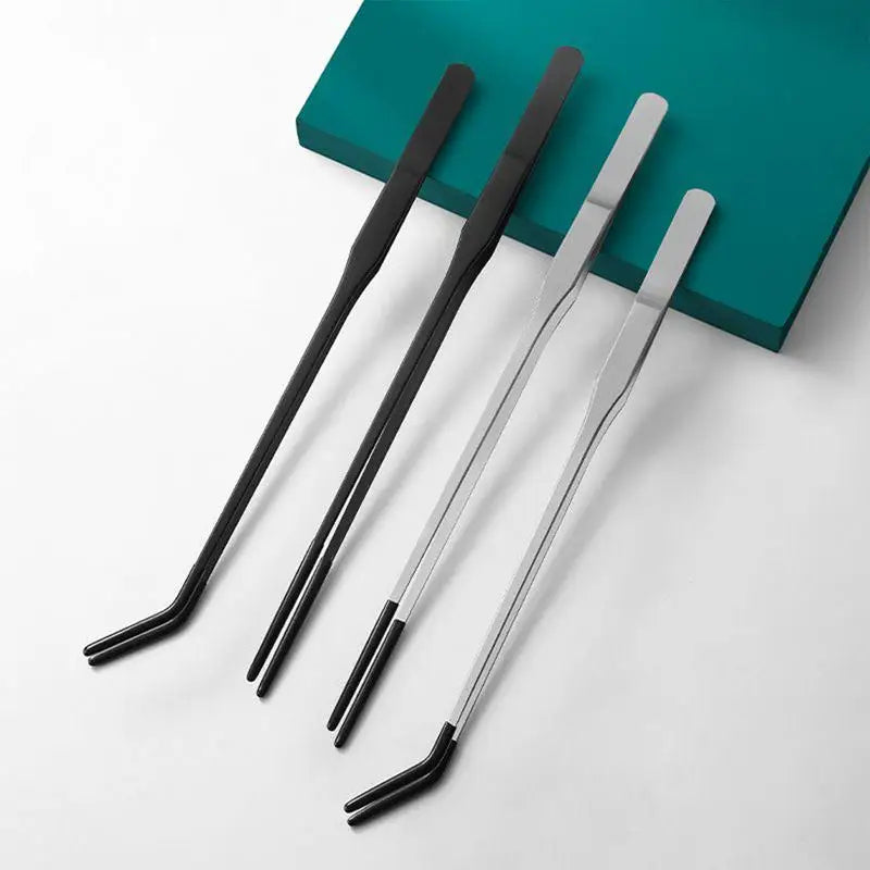 Reptile Feeding Tool Set 4 Pieces Tweezers Set With Rubber Tip Comfortable Professional Terrarium Reptile Supplies For Gecko
