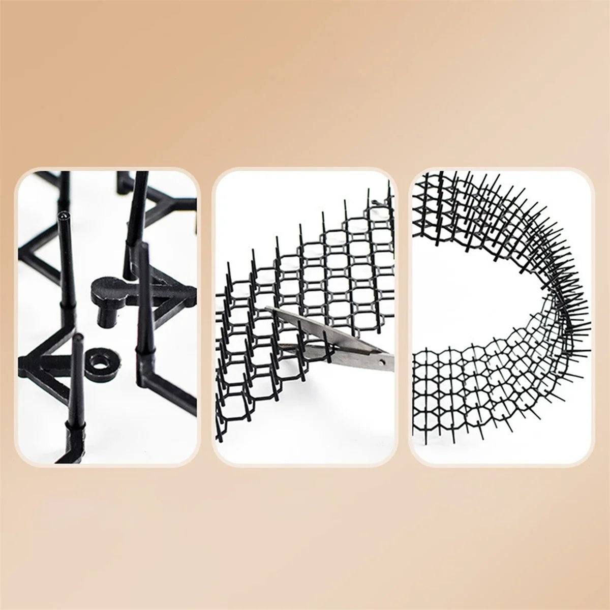 1Pc Anti-Cat Spikes Mat Anti-Climbing Fence Balcony Isolation Gardening Anti-Cat Thorn Net Dog Squirrel Repellent Pet Supplies