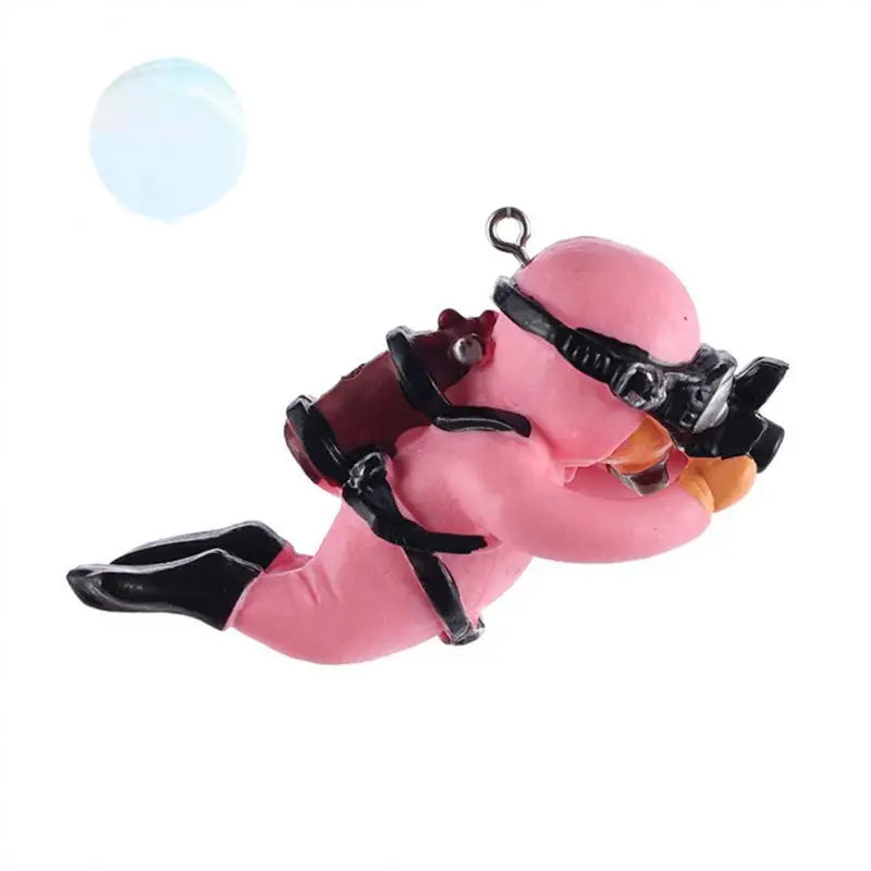 Fish Aquarium Diver Ornaments Mini Diver Simulated Floating Frogman Kawaii Miniature Figures For Fish Tank Scene Decorations
