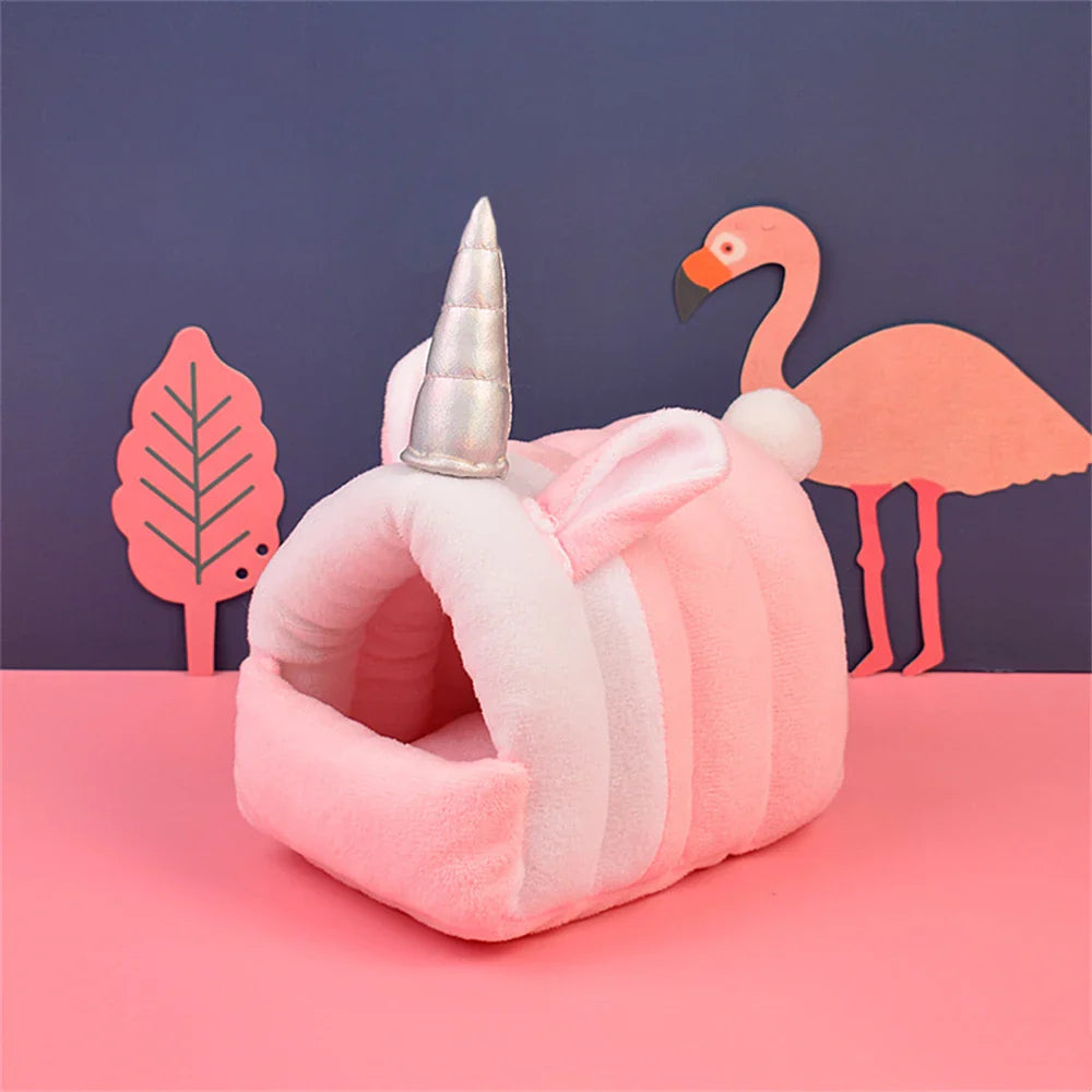 Pet House Chinchilla Rat Rabbit Bed Small Pet Animal Hamster Cute Warm Cotton Nest Pet Accessories Pet Supplies Christmas Gift
