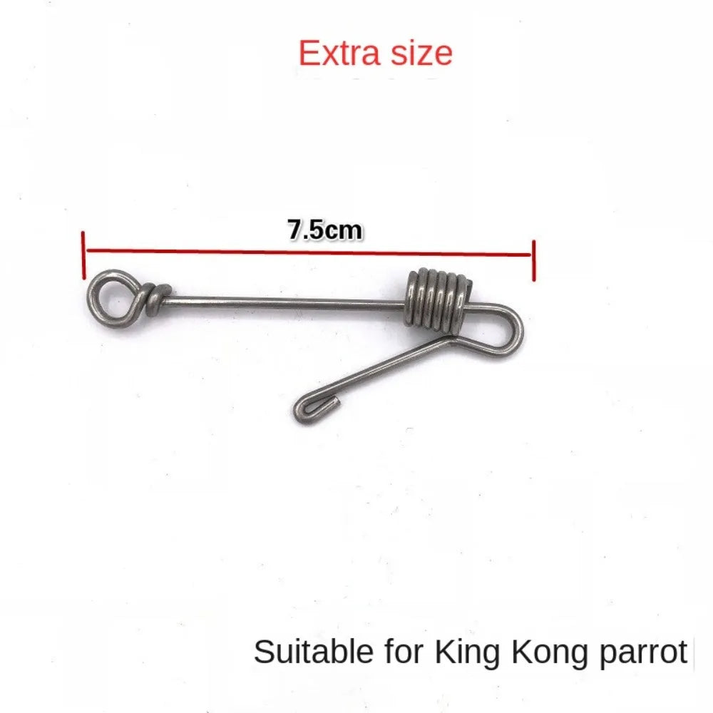 New Away Flying Training Parrot Foot Chain Accessories Stainless Steel Bird Training Chain Away Safe Bird Anklet Rings Outdoor