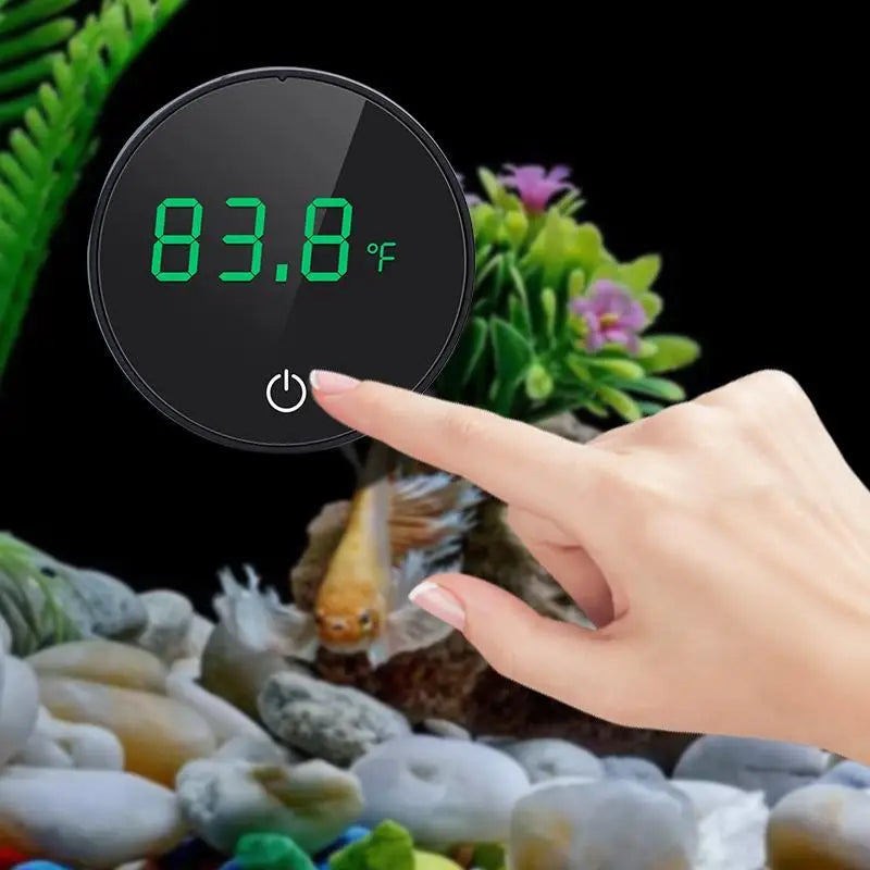 8 Styles Cordless Aquarium Thermometer Lcd Digital External Thermometer Glass Thermometer Fish Tank Mini Suction Cup Thermometer