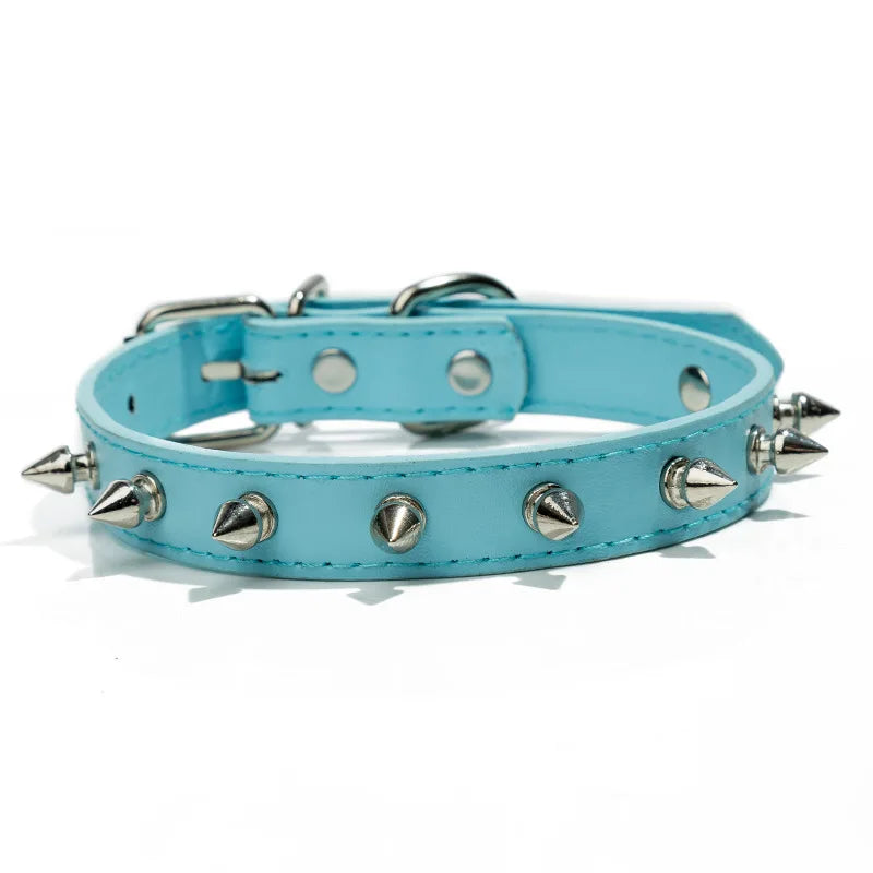 Harp Spiked Studded Leather Dog Collars Pu For Small Medium Large Dogs Pet Collar Rivets Anti-Bite Pet Products Neck Strap