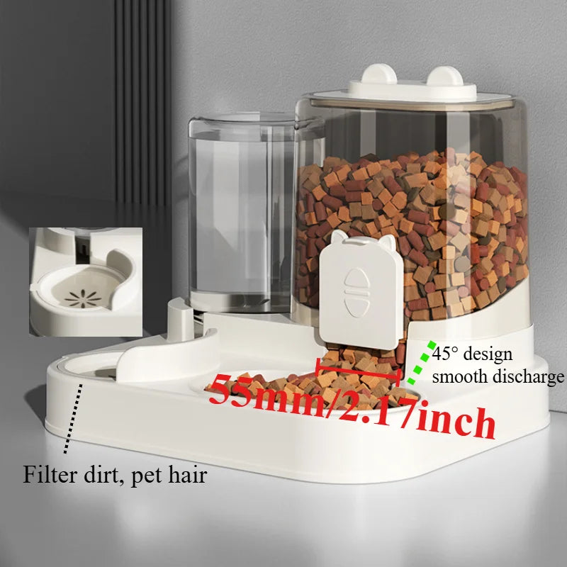 Cat Feeding All-in-one Machine Dog Cat Bowl with Water Dispenser Dog Food Automatically Circulates Cat Food and Pet Supplies