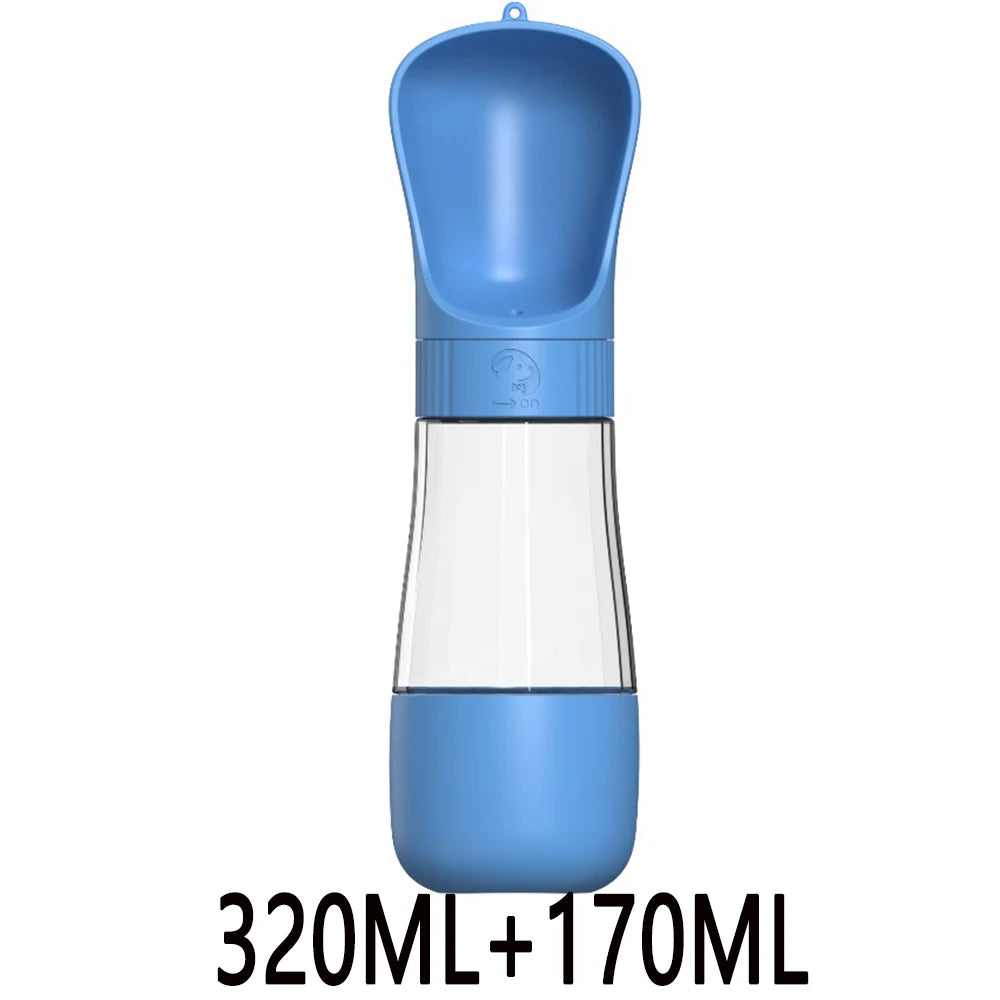 Twist Open Dog Water Bottle Portable Drinking Water Feeding Food Bowl Traveling Walker Dog Accessories Outside Puppy Pet Bottle