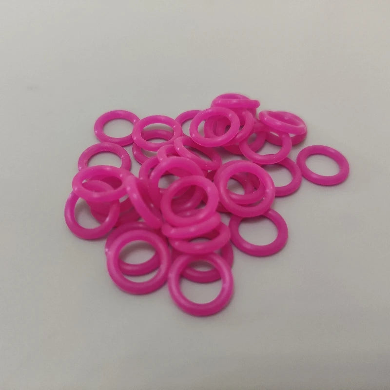 100PCS Pigeon Foot Rubber Ring Colorful Elastic Identification Rings for Carrier Pigeon Racing Pigeons Bird Appliances 8mm