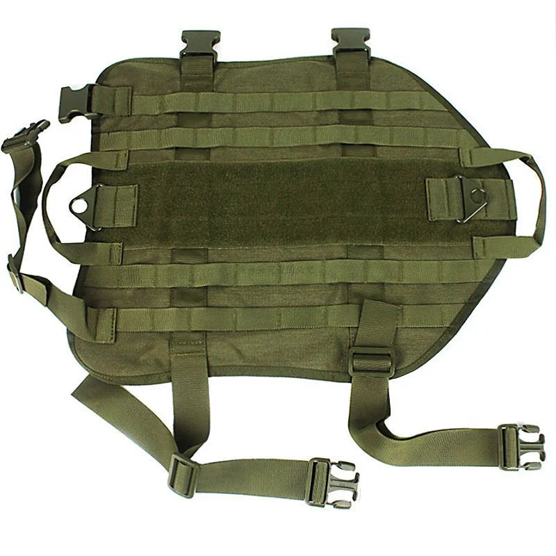 Tactical Vest Dog Clothing Large Dog Pet Chest Harness Vest Style Vest Detachable Outdoor Portable Comfortable Neck Protection