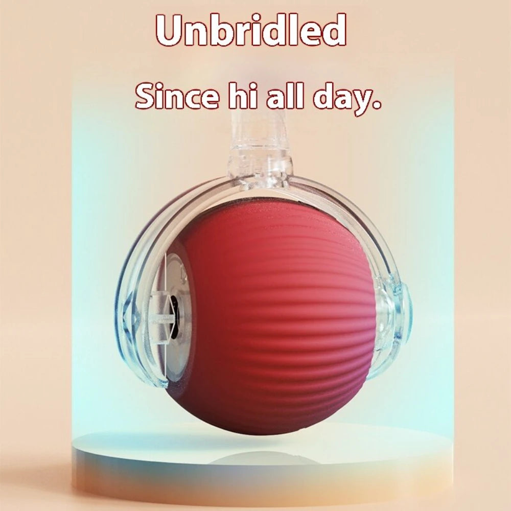 Automatic Rolling Ball with Tail Lamp USB Rechargeable Smart Interactive Cat Ball Toy for Cats Pet Dog accessories 고양이 장난감