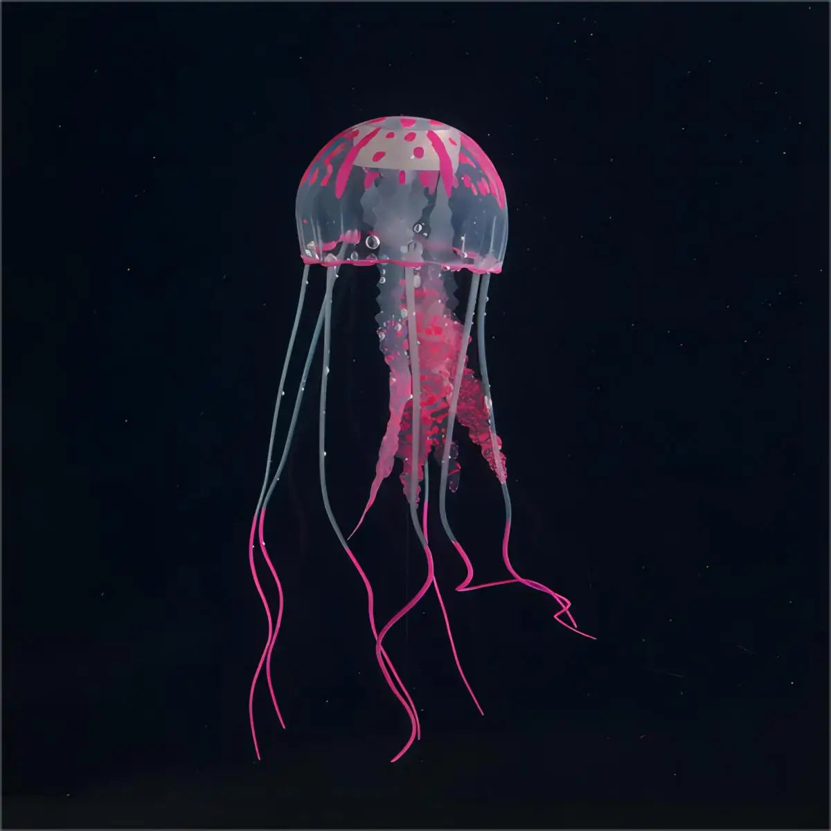 1 Pc  Artificial Fluorescent Jellyfish Aquarium Decoration Silicone Fish Tank Simulation Landscape Goldfish Tank Landscaping