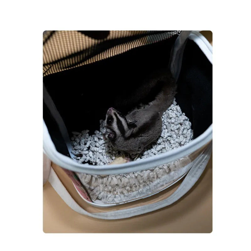Portable Pet Bird Cage Parrot Breathable and Detachable Hamster Flying Kangaroo Travel Bag Pet Accessories Guinea Pig  Pet Bag