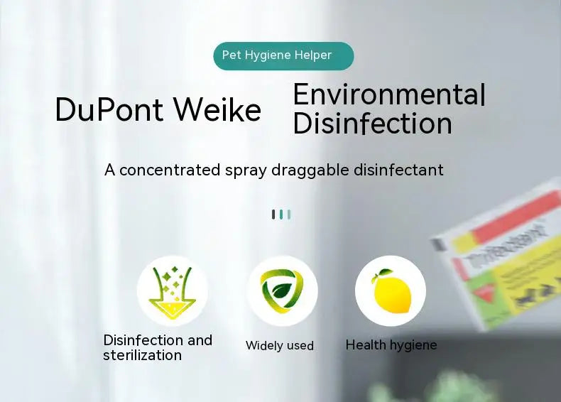 50G Pet Cats and Dogs Environmental Disinfection Powder Deodorizing Fine Distemper Cat Distemper Disinfectant Sterilization