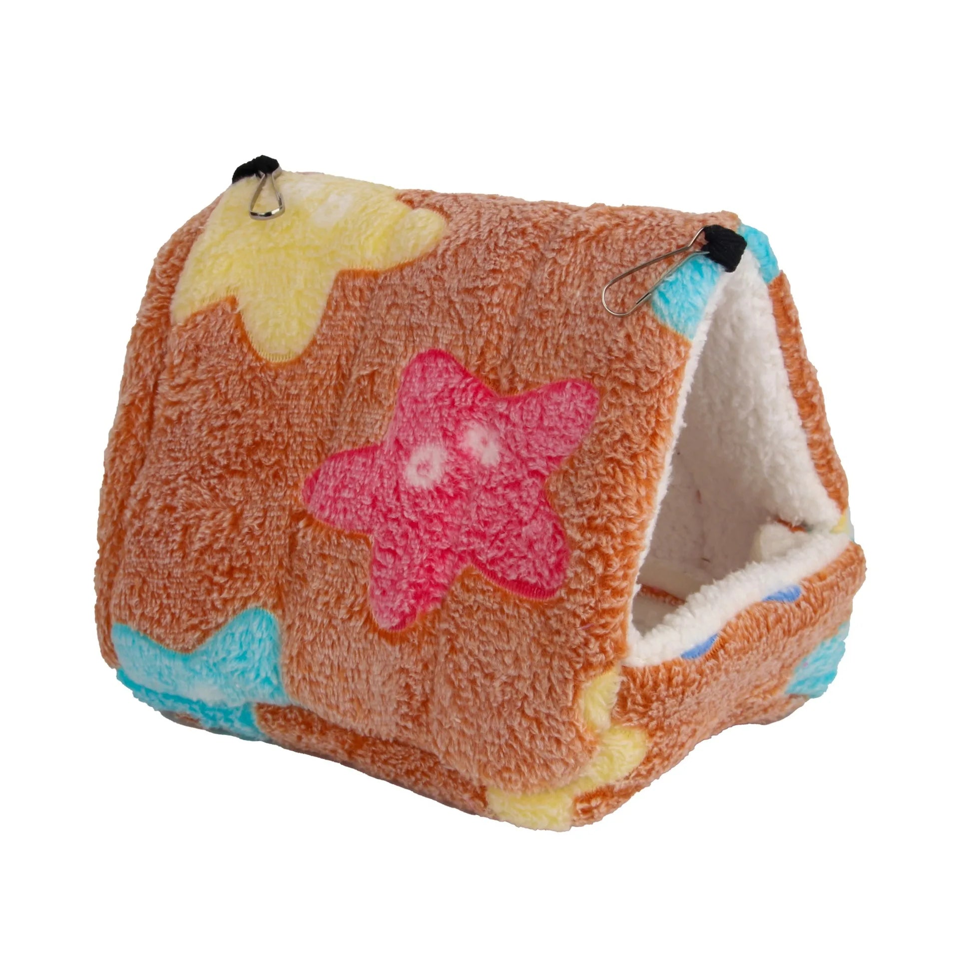 Hamster House Warm Soft Beds and Houses Rodent Cage Printed Hammock for Rats Cotton Guinea Pig Accessories Small Animals 햄스터