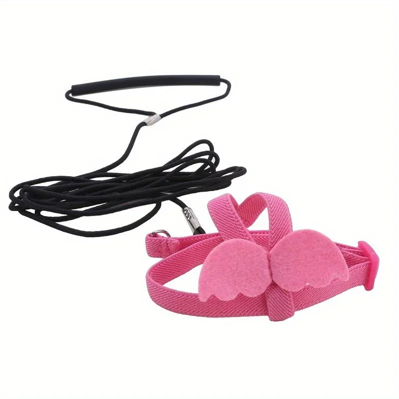 Adjustable Parrot Bird Harness Leash Set Anti-bite Training Harness Parrots Outdoor Flying Rope Cockatiel Small Birds Supplies