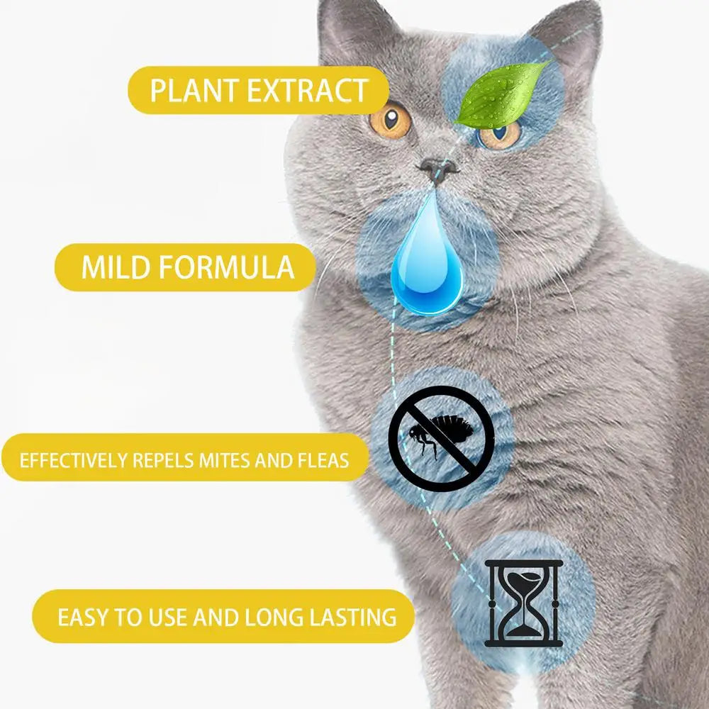 Pet Dogs Cat Vitro Drops Pet External Drops Anti Flea Drops Long Lasting Tick Removal Tool Comfortable Tick Liquid for Cats