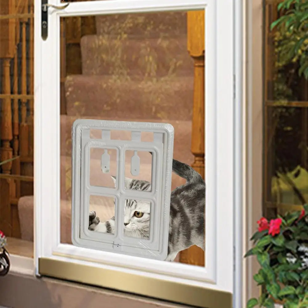 Magnetic Pet Door Magnetic Closure Doggy Door For Wall Easy Setup Pet Door Pet Supplies Pet Safe Doggie Door For Dog Cat Kitten
