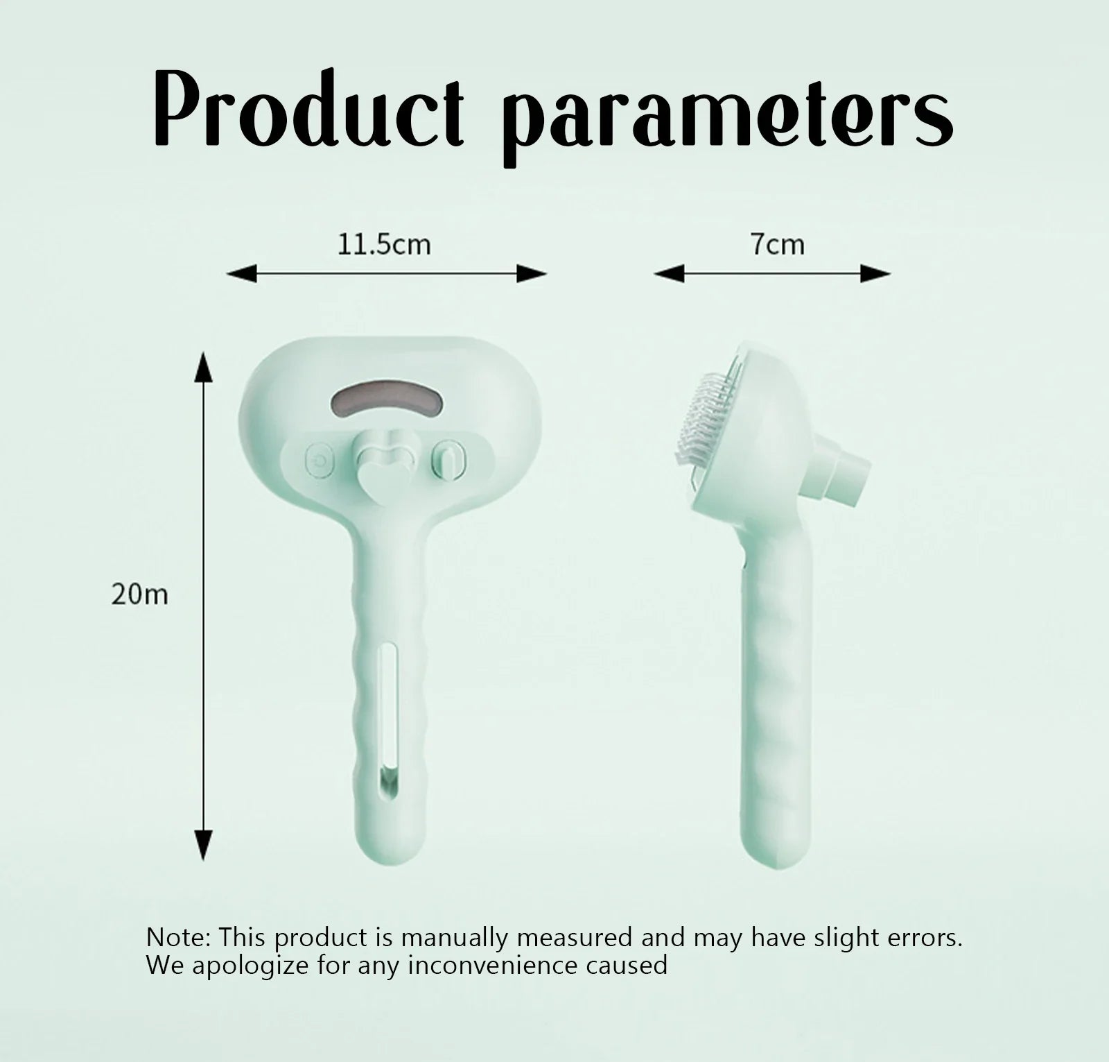 Pet Spray Hair Comb, Pet Hair Remover Cleaning Brush, Cats Grooming Dog Accessories Tools, Dematting Water Mist Humidifier Comb
