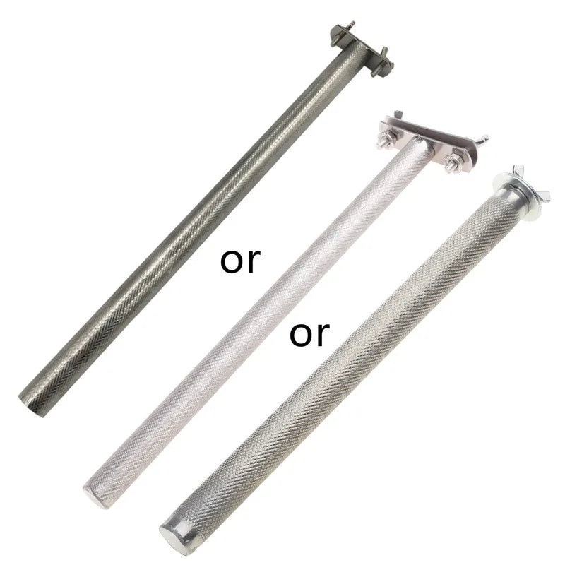 20/25/30CM Parrot Perches Bird Stainless Steel Stand Scratching Stick Climbing Paw Grinding Toys for Birds Cage Accessories