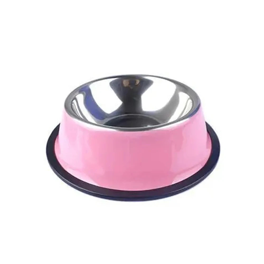 Custom Stainless Steel Pet Bowl Cat Bowl Dog Food Bowl Multi-Specification Anti-fall Food Bowl Food Bowl Feeding Pet Supplies