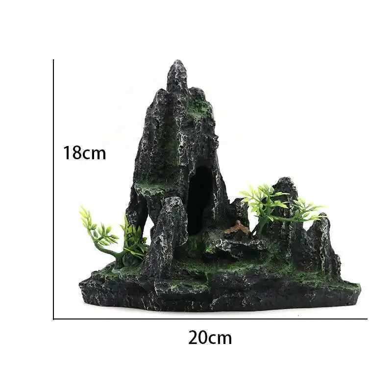 Large fish tank decoration resin aquarium decoration rockery landscape accessories fish tank aquarium decoration background