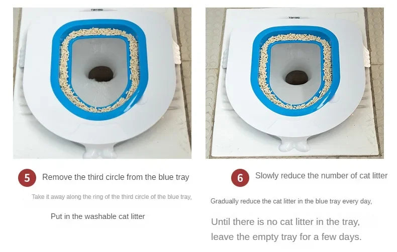Reusable Plastic Toilet Training Kit for Cats Toilet Trainer Toilet for Puppy Cat Litter Mat Cleaning Product Best