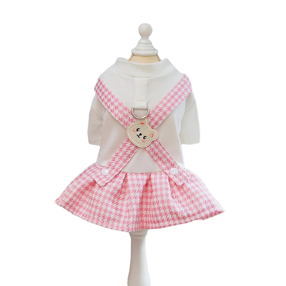 Spring Dog Cat Clothes for Cats, Luxury Brand Design Pet Cat Overalls Dress Puppy Princess Tutu Skirts Small Dog Kitten Costume