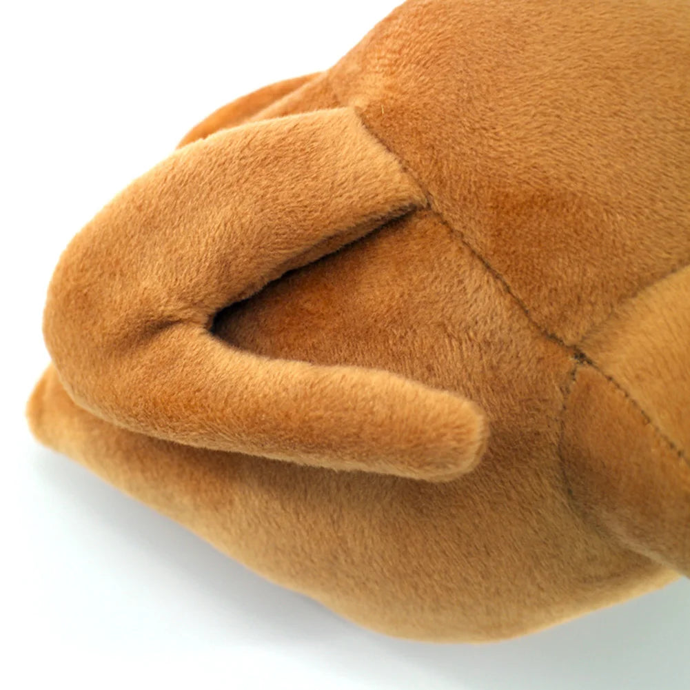 Pet Dog Roast Chicken Plush Squeaky Stuffed Toys Chew-resistant Chew Toy Teeth Cleaning Toy Pet Accessories