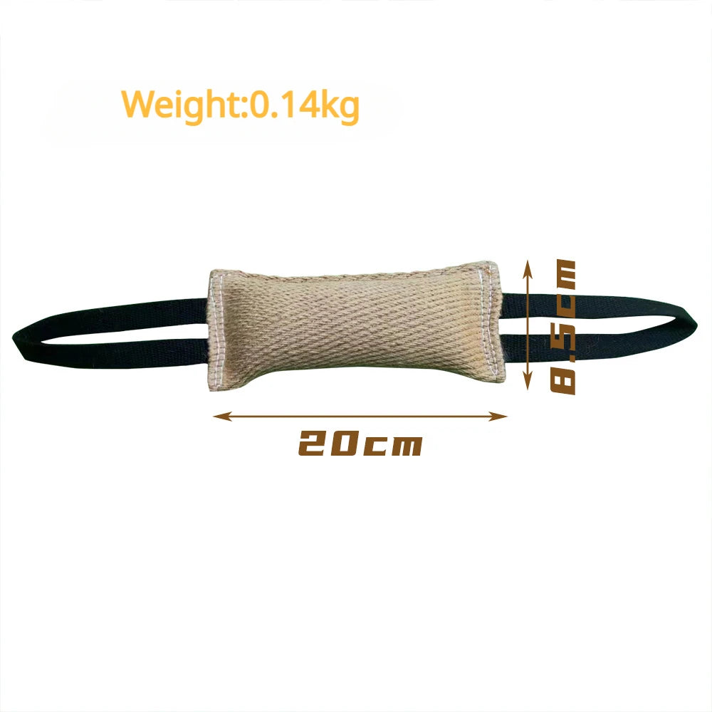 Dog Training Hemp Bite Stick Diao Bites Picks Molars Dog Bite Stick Bite Pillow Durable Twill Jute Pet Supplies Interactive Toys