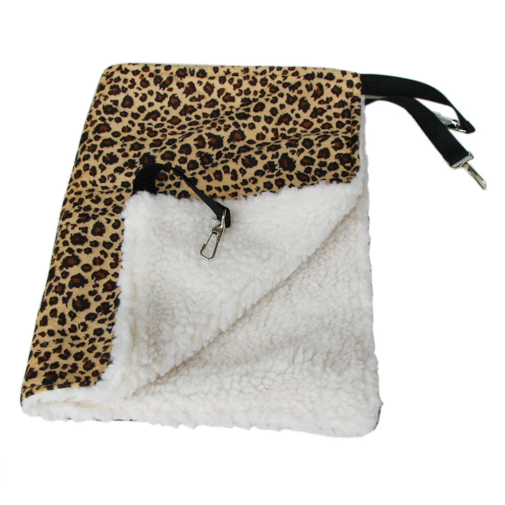 Plush Cat Hammock Autumn Winter Pet Mats for Cats Hamster Adjustable Hammocks Kitten Accessories Supplies Hanging Cage Bed