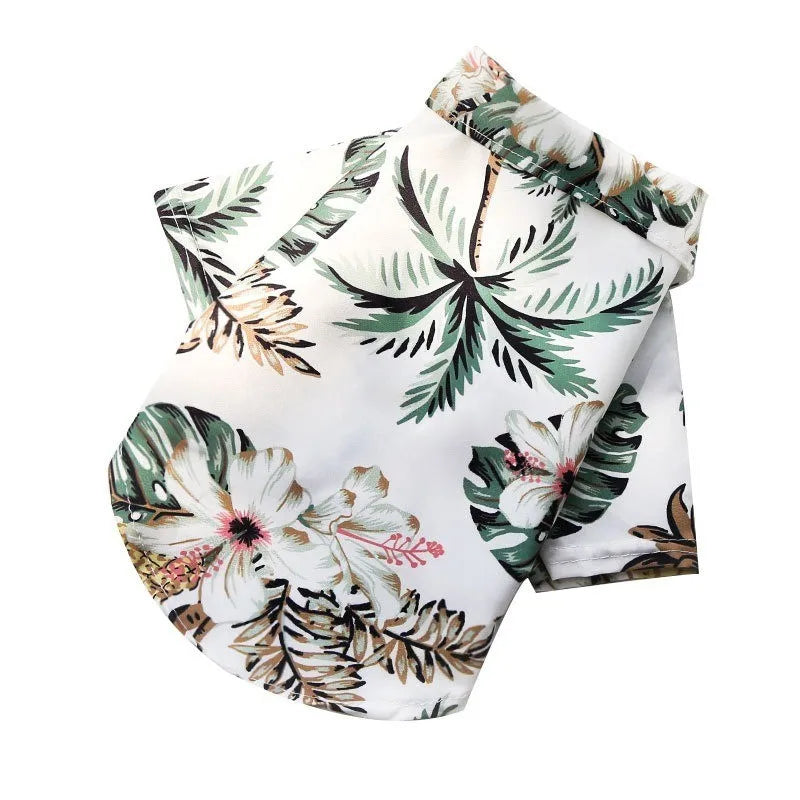 Hawaiian Beach Style Dog Shirt Teddy French Bulldog Cat Small To Medium Pet Pet Jacket Summer Clothing