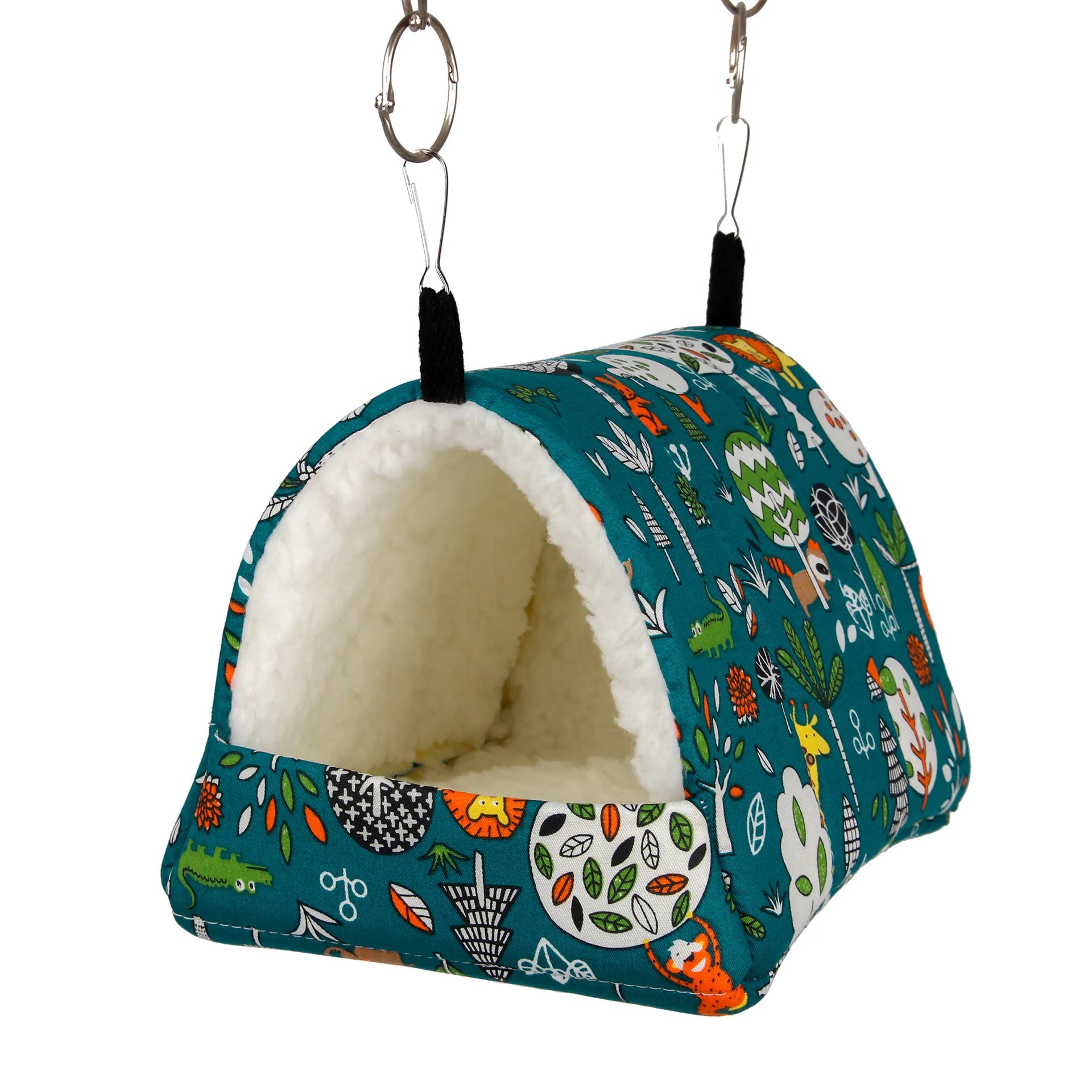 Hamster House Warm Soft Beds and Houses Rodent Cage Printed Hammock for Rats Cotton Guinea Pig Accessories Small Animals 햄스터