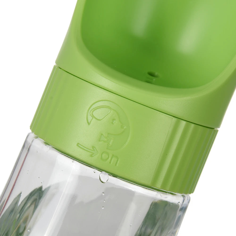 Twist Open Dog Water Bottle Portable Drinking Water Feeding Food Bowl Traveling Walker Dog Accessories Outside Puppy Pet Bottle