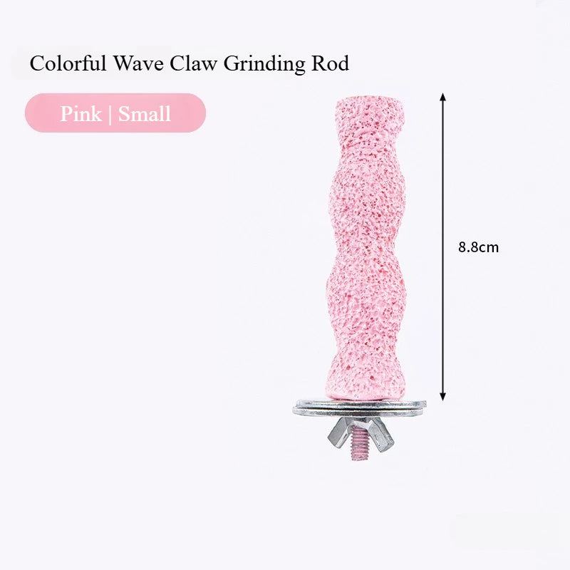 Bird Resin standing paw grinding sticks Nail Trimming Perch Paw Grinding Stick Bird Toys Parrot Grinder Parrot perch bird stand