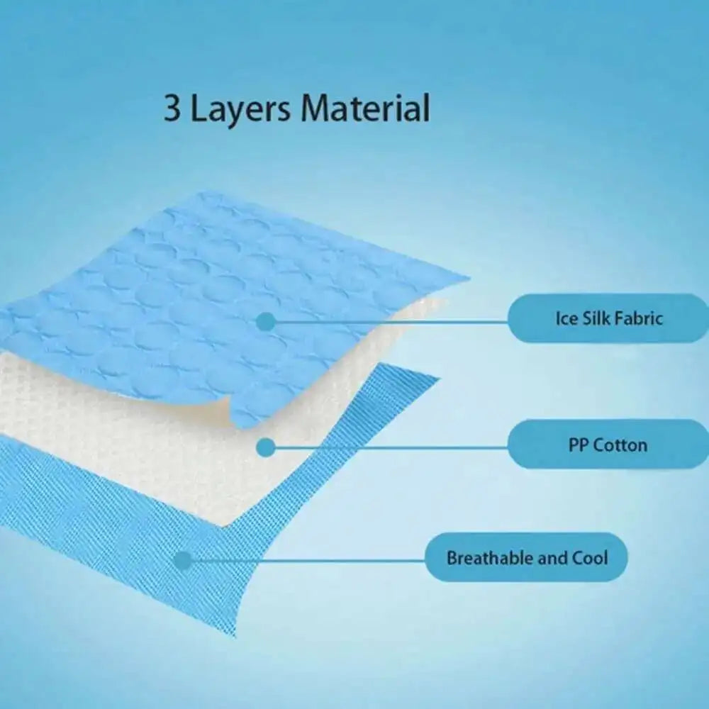 Cooling Dog Mat Summer Pad Mat For Dogs Cat Ice Silk Blanket Sofa Breathable Pet Dog Bed Summer Washable For Small Large Dog Cat
