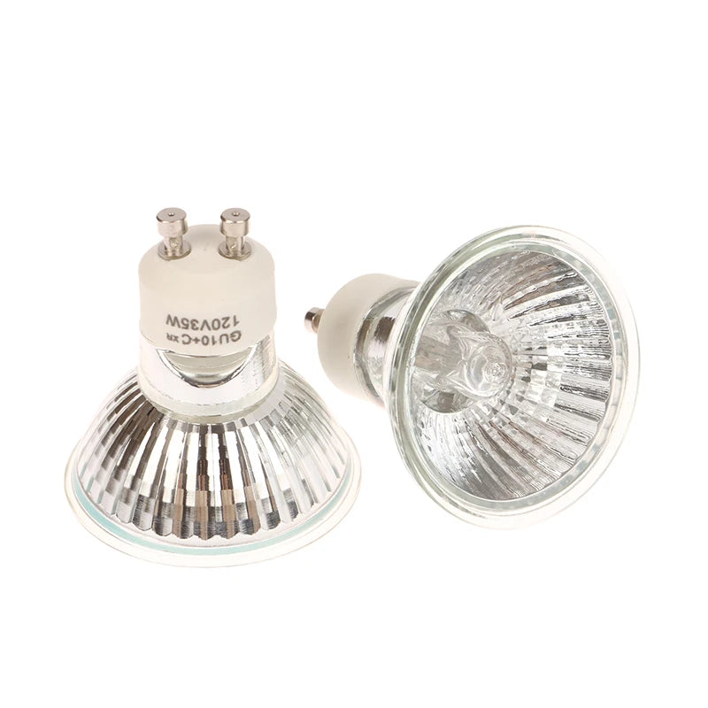 1Pcs GU10 MR11 MR16 Halogen Reflector Cup Light Thick Glass Halogen Tungsten Spotlight Lamp Cup 120V 220V 35W 50W Bubble