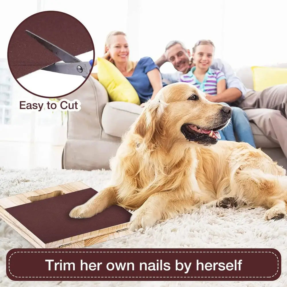 20 X 10 Inch Self Adhesive Sandpaper 3PCS Dog Scratch Pad Replacement 60 80 120grit Cat Nail File Scratcher Stickyback Sandpaper