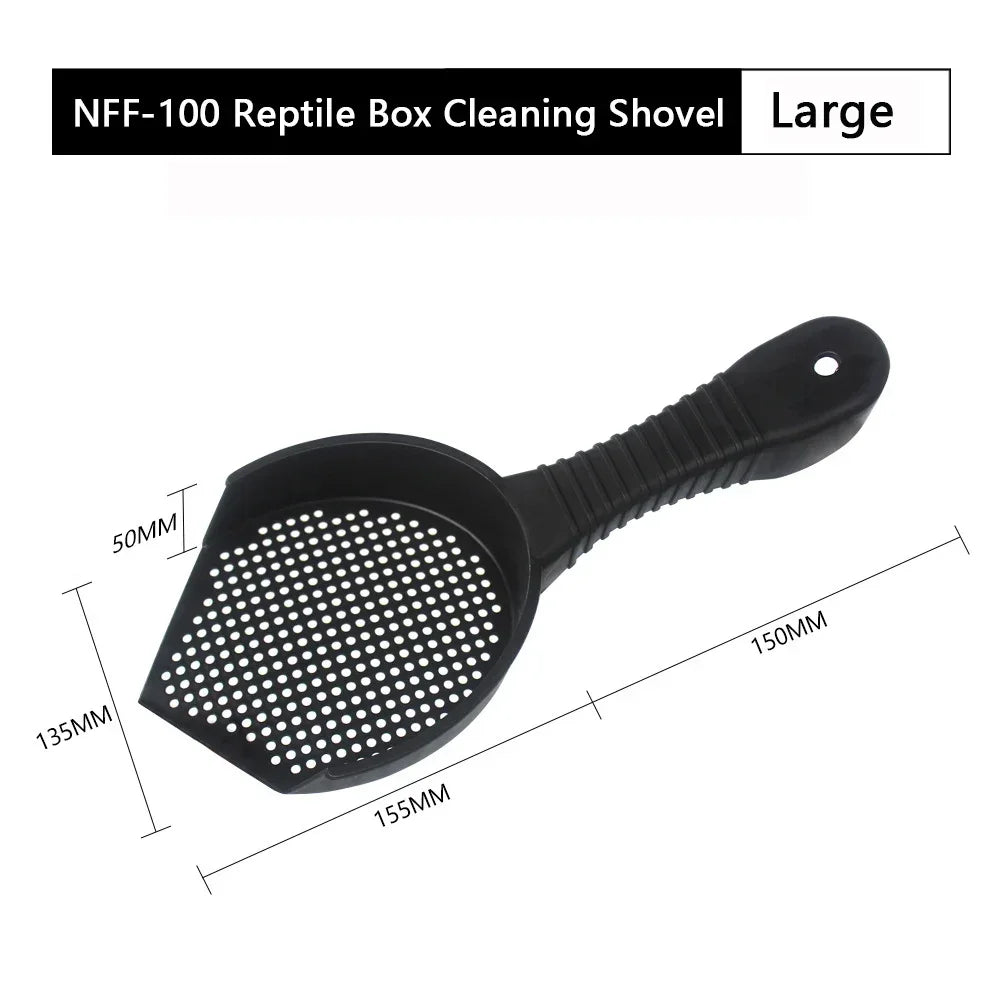 Reptile Vivarium Cleaning Hourglass Shovel Poop Cleaning Plastic Shovel Bedding Cleaning Tools Cat Litter Spatula Large Spoon
