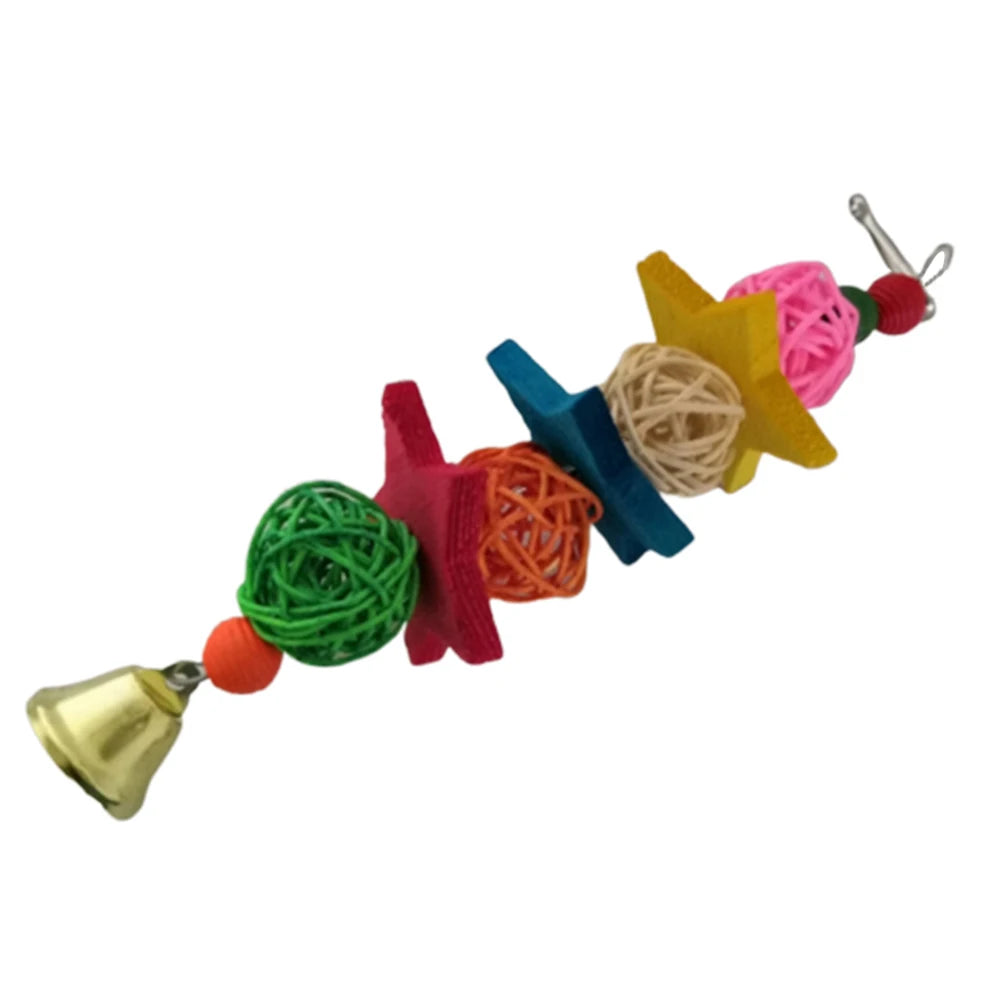 Pet Bird Parrot Hanging Toys Nipple Swing Chain Cage Stand Molar Parakeet Chew Toy Decoration Pendant Ornament Bird Accessories