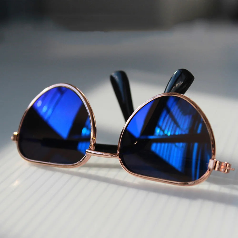 Cool Cat Glasses Pet Accessories for Cats Heart-shaped Transparent Reflective Sunglasses Kitten Sphynx Persian Pet Products