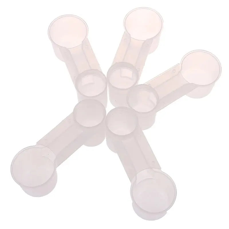 5Pcs Plastic Bird Feeder Clear Water Bottle Drinker Cup for Pigeon