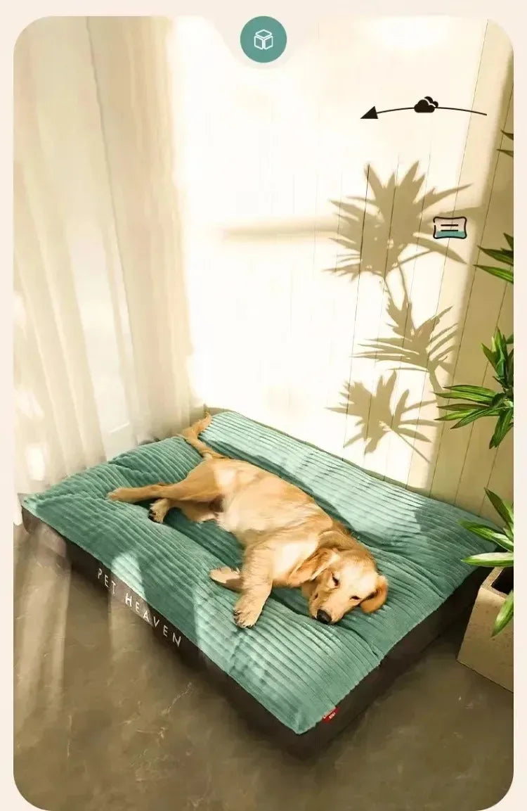 Big Dog Mat Corduroy Pad for Medium Large Dogs Oversize Pet Sleeping Bed Big Thicken Dog Sofa Removable Washable Pet Supplies