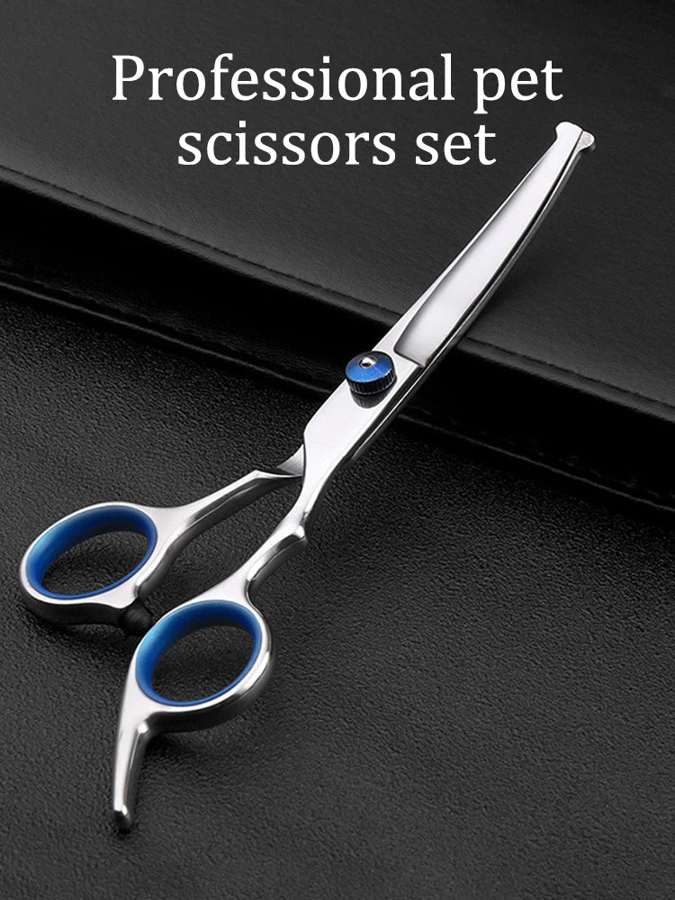 1PC 6-Inch Teddy Dog Hair Scissors Pet Scissors Clean Grooming Tools Safe Round Head Scissors